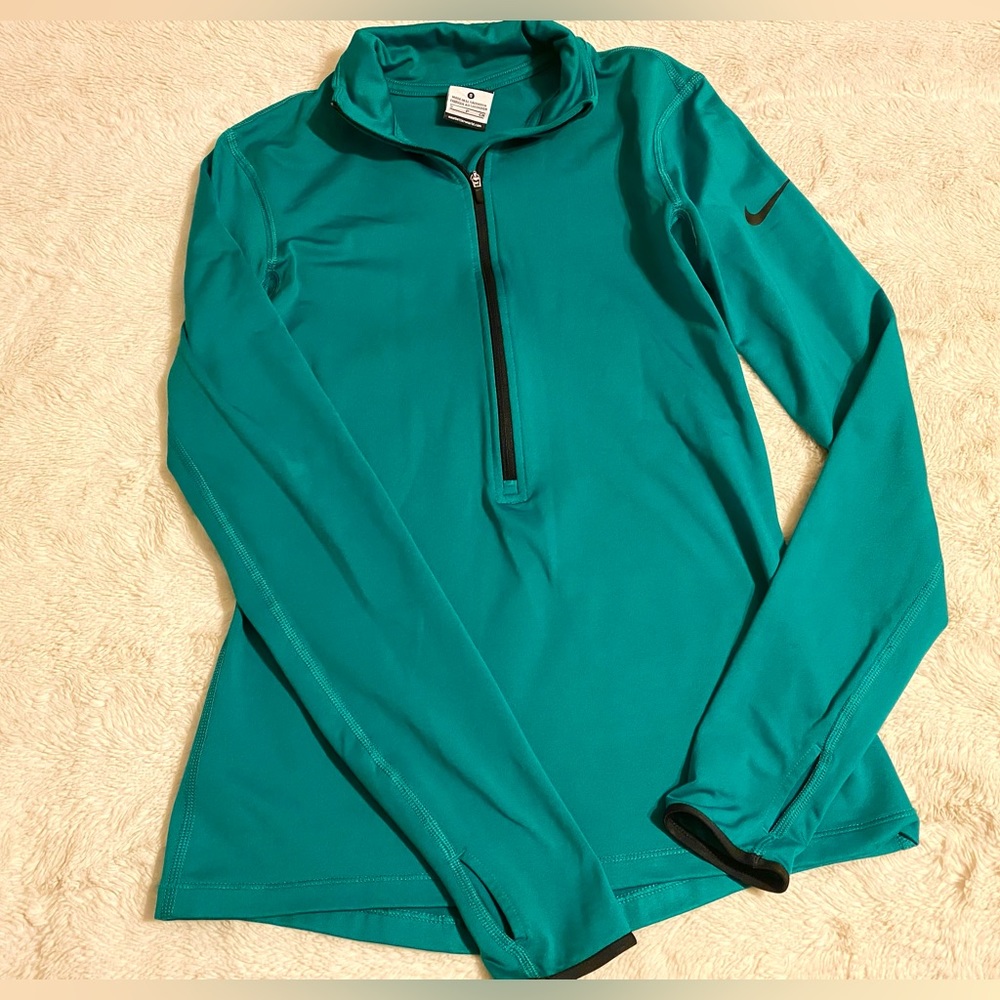 Teal green women’s Nike 1/2 zip